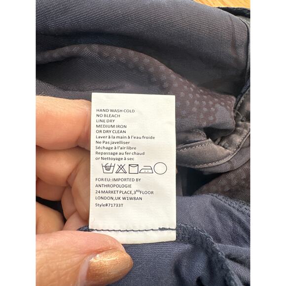 Anthropologie TINY Burnt Velvet  Sequin Ileana Sleeveless Button Up Tank, Size S - Picture 6 of 7